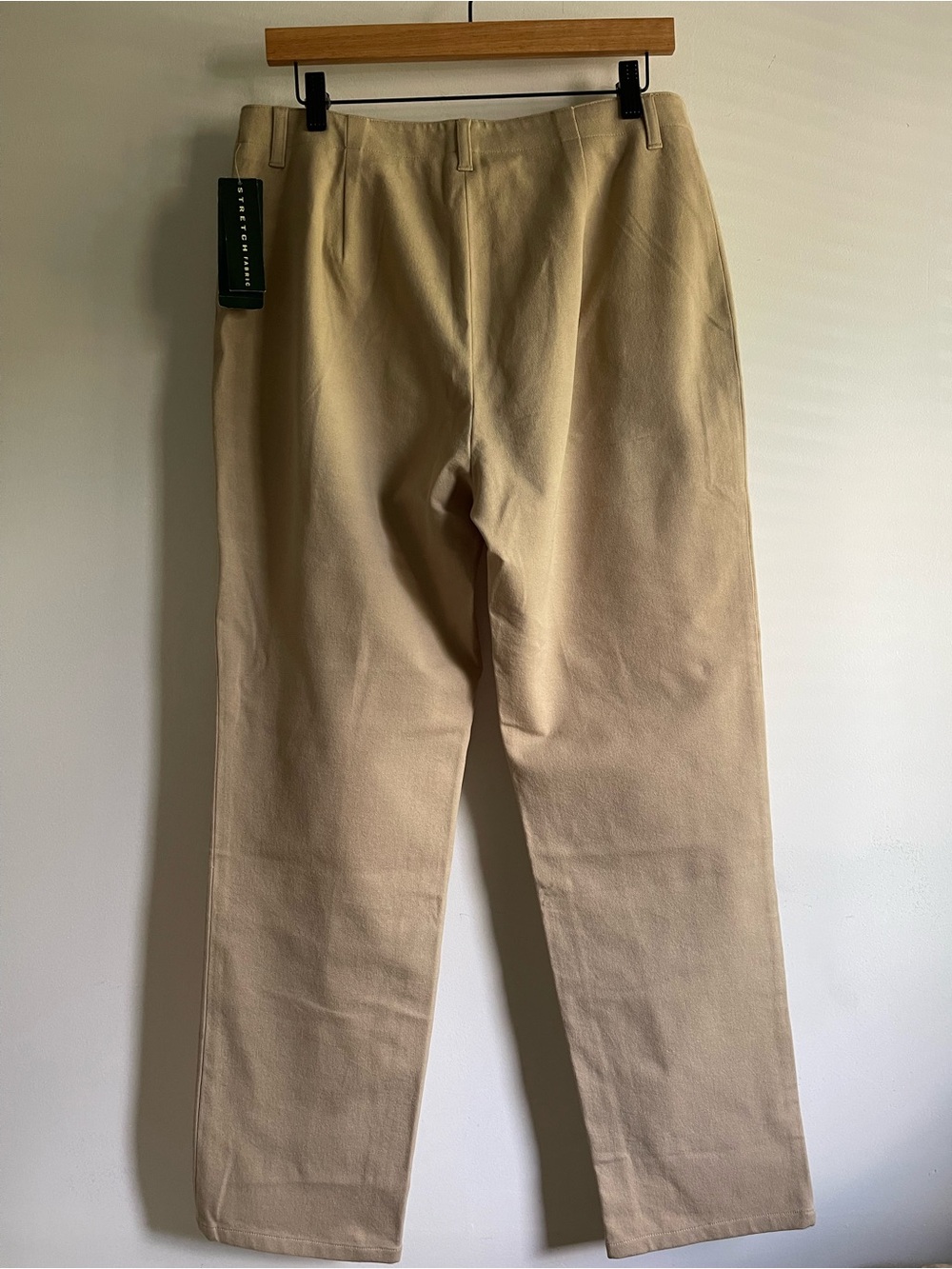 NWT Lauren Ralph Lauren Petite 14P Pebble Beige Chino Trousers Straight Leg - Picture 3 of 10